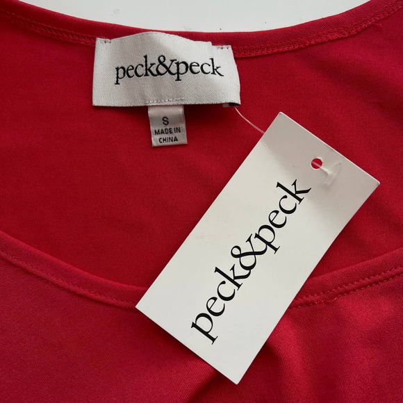 Peck & Peck Tank Top Gallery Opening Size Small Polyester Stretch Small Packable - Picture 3 of 5